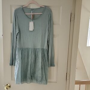 NWT Elegant Light Blue Long Sleeve Dress
